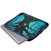 Mystische Forest Eye Tree Art Laptopschutzhülle (Vorne Knopf)