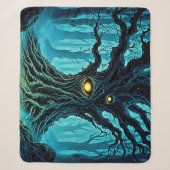 Mystische Forest Eye Tree Art Sherpadecke (Vorderseite)