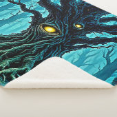 Mystische Forest Eye Tree Art Sherpadecke (3/4)