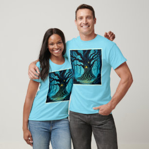 Mystische Forest Eye Tree Art T-Shirt