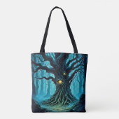 Mystische Forest Eye Tree Art Tasche (Rückseite)