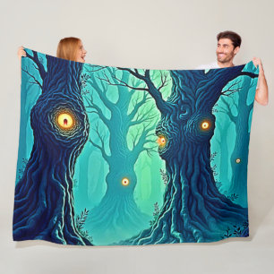 Mystische Forstbeobachter Fleecedecke
