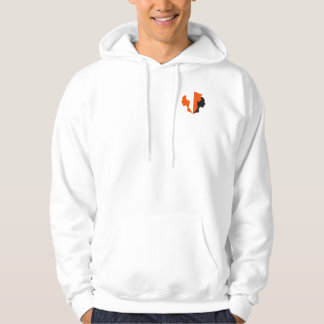 Mystische Fox- und weibliche Silhouette Morphing D Hoodie