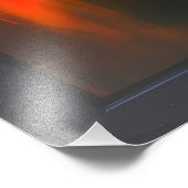 Mystische Frau in Neonfarben Fotodruck (Ecke)