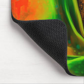 Mystische Frau in Neonfarben Mousepad (Ecke)