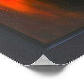 Mystische Frau in Neonfarben Poster (Ecke)