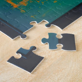 Mystische Frau in Neonfarben Puzzle (Seite)