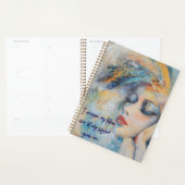 Mystische Frau mit Feathers Planner Planer (Anzeige)