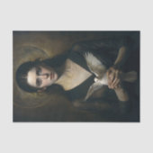 Mystische Frau mit Taubenrückbildung Seidenpapier (Vorderseite)