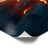 Mystische Frauen materialisieren sich aus dem Vulk Poster (Ecke)