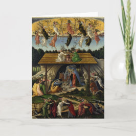 Mystische Geburt Christi durch Sandro Botticelli Feiertagskarte