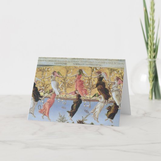 Mystische Geburt Christi Feiertagskarte (Vorderseite)