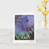 Mystische, geflochtene Note Card Karte (Gelbe Blume)