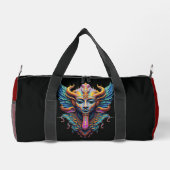 Mystische geflügelte Gottheit Duffle Bag (Rückseite)
