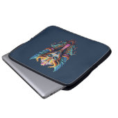 Mystische geflügelte Gottheit Laptopschutzhülle (Vorne Knopf)