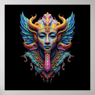 Mystische Geflügelte Gottheit Poster