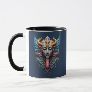 Mystische geflügelte Gottheit Tasse
