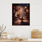 Mystische Genie-Lampe Poster (Küche)