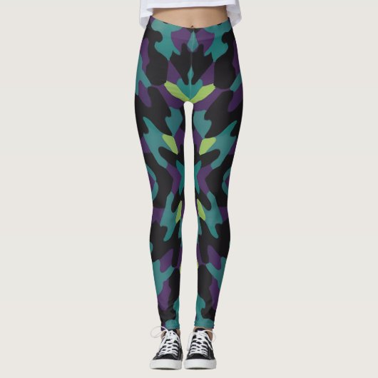 Mystische Geometrie Leggings (Vorderseite)
