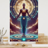 Mystische Geometrie - Strahlung des Souls Poster (Küche)