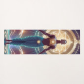 Mystische Geometrie - Strahlung des Souls Yogamatte (Rückseite (Horizontal))