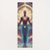 Mystische Geometrie - Strahlung des Souls Yogamatte (Rückseite)