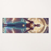 Mystische Geometrie - Strahlung des Souls Yogamatte (Vorderseite (Horizontal))