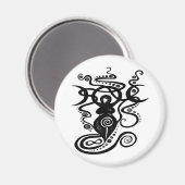 Mystische Göttin 1 Magnet (Vorderseite/Rückseite)