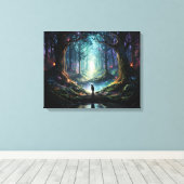 "Mystische große Grenze" Leinwanddruck (Insitu (Holzboden))