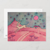 Mystische Hasen Postkarte (Vorne/Hinten)