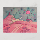 Mystische Hasen Postkarte (Vorderseite)