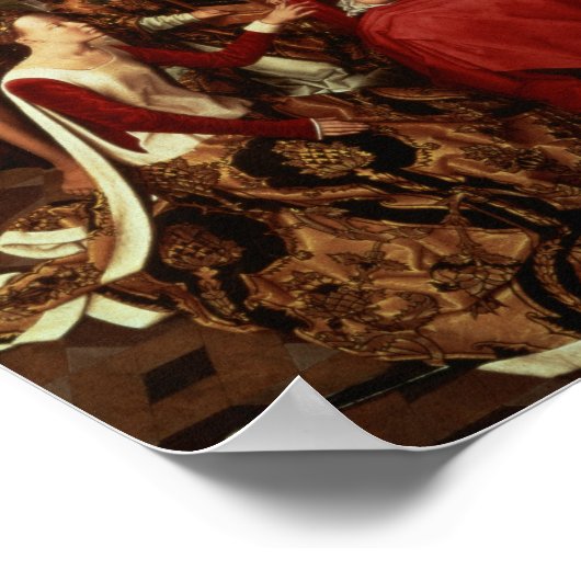 Mystische Heirat der Heiligen von St. Catherine un Poster (Ecke)