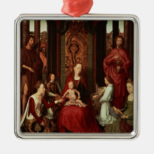 Mystische Heirat von St. Catherine und andere Silbernes Ornament (Vorne)