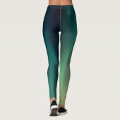 mystische, hellgrüne abstrakte Designkunst Leggings (Rückseite)