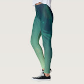 mystische, hellgrüne abstrakte Designkunst Leggings (Links)