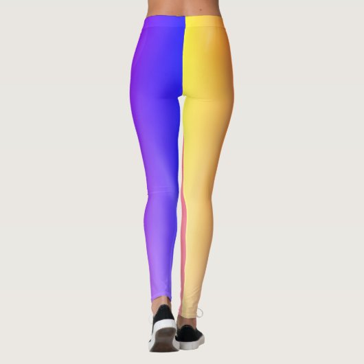 mystische, hellgrüne abstrakte Designkunst Leggings (Rückseite)