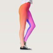 mystische, hellgrüne abstrakte Designkunst Leggings (Rechts)
