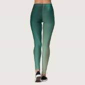 mystische, hellgrüne abstrakte Designkunst Leggings (Rückseite)