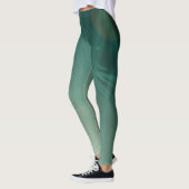 mystische, hellgrüne abstrakte Designkunst Leggings (Links)