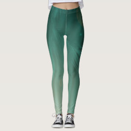 mystische, hellgrüne abstrakte Designkunst Leggings