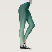 mystische, hellgrüne abstrakte Designkunst Leggings (Rechts)