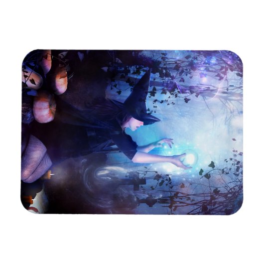 Mystische Hexe Magnet (Horizontal)