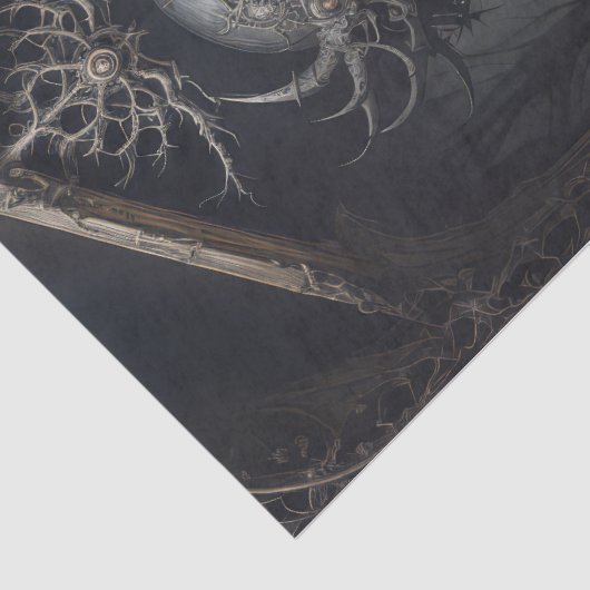 Mystische Hexe: Petra - Decoupage - Seidenpapier (Detail)