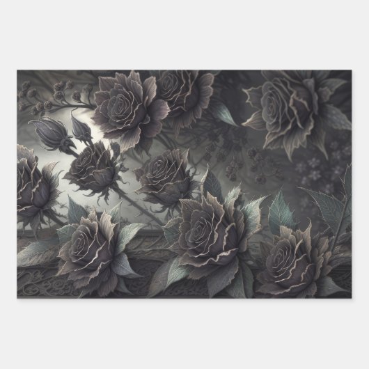 Mystische Hexe: Rose - Entkopplung - Geschenkpapier Set (Vorderseite 3)