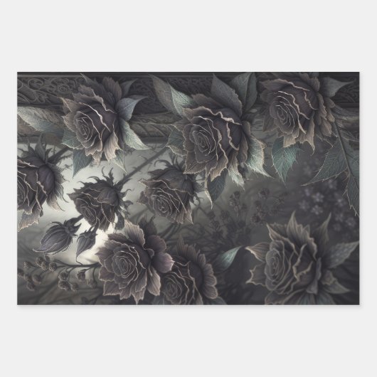 Mystische Hexe: Rose - Entkopplung - Geschenkpapier Set (Vorderseite 2)