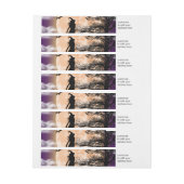 Mystische Hexe, schwarze Katze, Vollmond (Bogen)