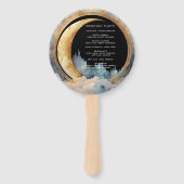 Mystische Himmelfahrt Handfan Fächer (Rückseite)