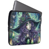 Mystische Himmelshexe Laptopschutzhülle (Vorne Rechts)