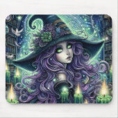 Mystische Himmelshexe Mousepad (Vorne)