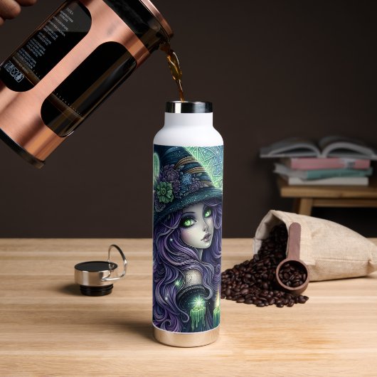 Mystische Himmelshexe Trinkflasche (Kaffee)
